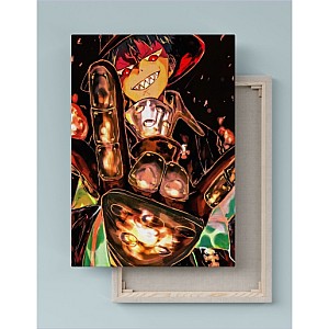 Quadro Decorativo Canvas Fire Force Shinra Kusakabe  01